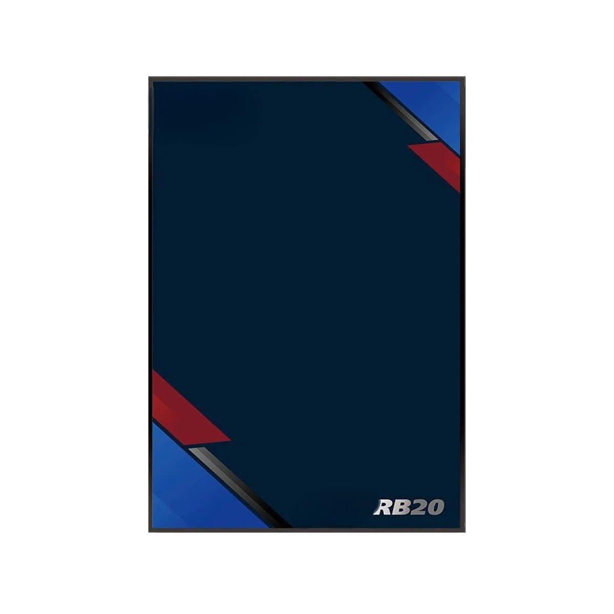 Wall Display Frame for LEGO® 42206 Red Bull RB20 - brickzonehub