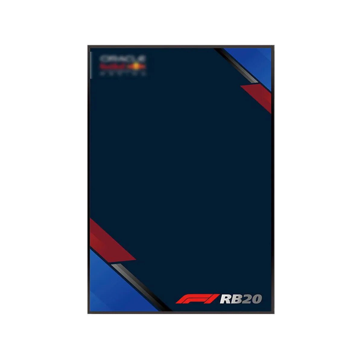 Wall Display Frame for LEGO® 42206 Red Bull RB20 - brickzonehub