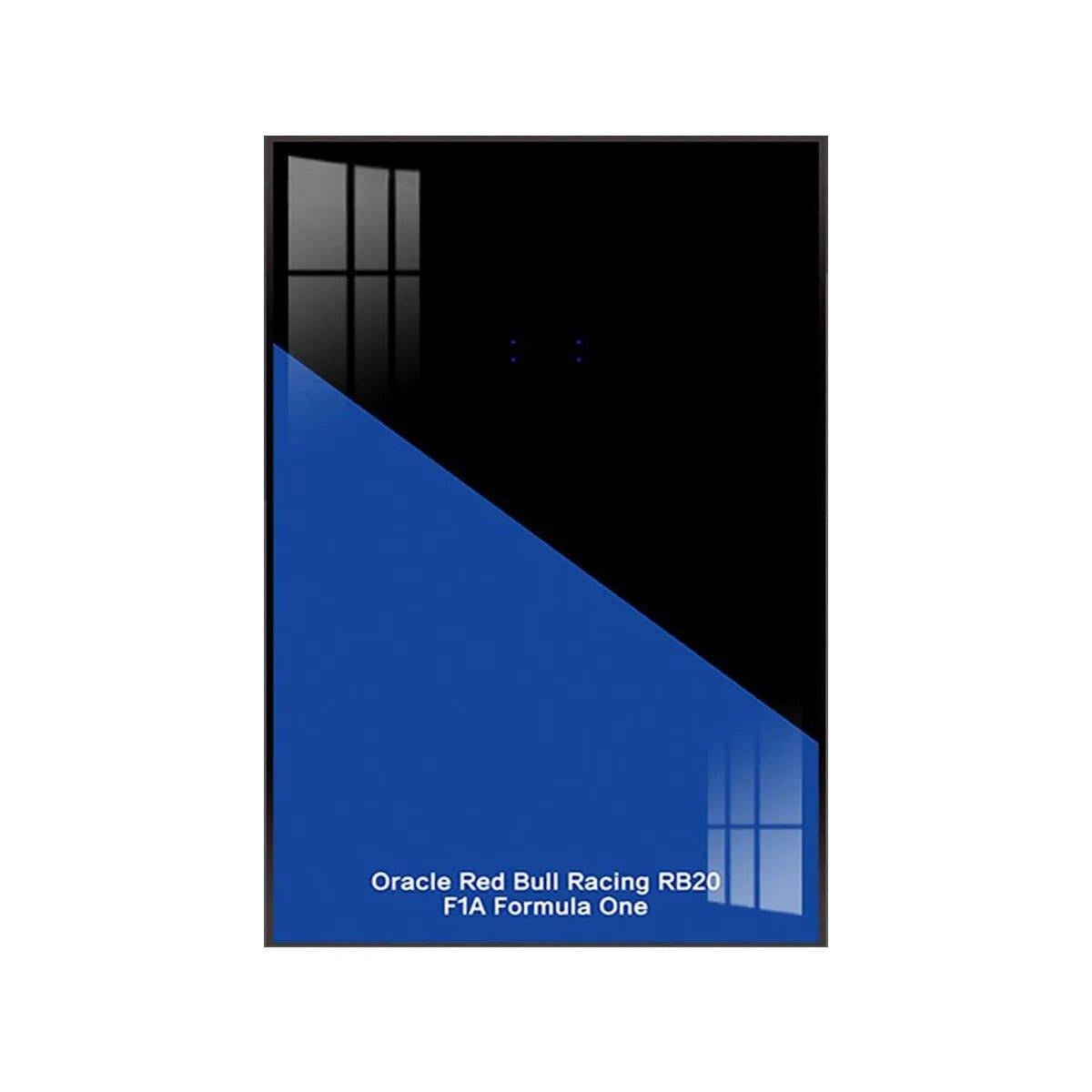 Wall Display Frame for LEGO® 42206 Red Bull RB20 - brickzonehub