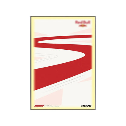 Wall Display Frame for LEGO® 42206 Red Bull RB20 - brickzonehub