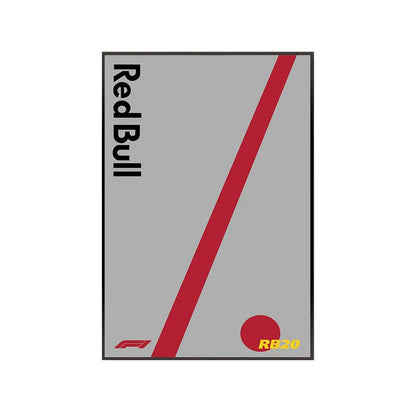 Wall Display Frame for LEGO® 42206 Red Bull RB20 - brickzonehub