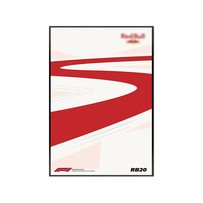 Wall Display Frame for LEGO® 42206 Red Bull RB20 - brickzonehub