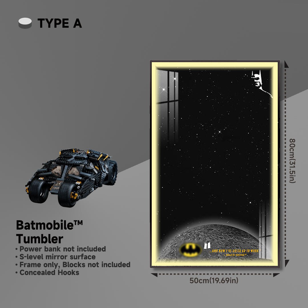 Wall Display Frame for Lego® Batmobile Tumbler - brickzonehub