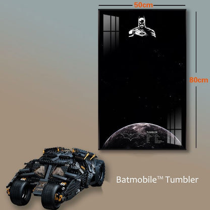 Wall Display Frame for Lego® Batmobile Tumbler - brickzonehub