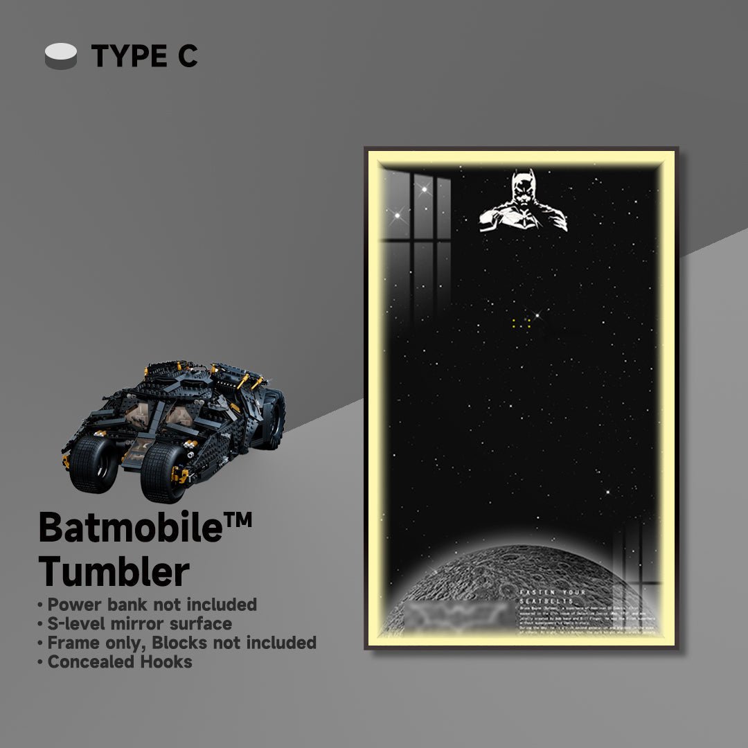 Wall Display Frame for Lego® Batmobile Tumbler - brickzonehub