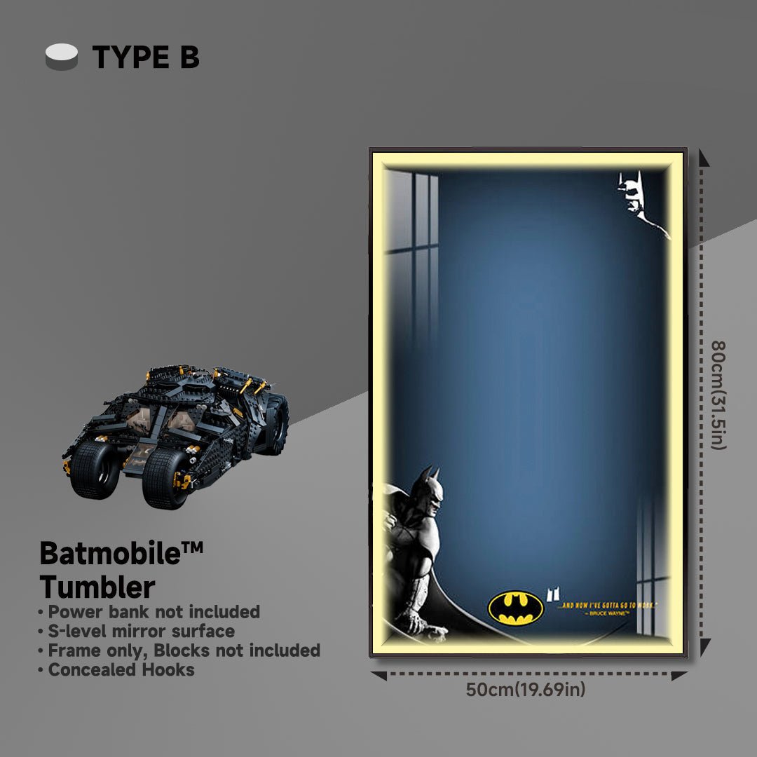 Wall Display Frame for Lego® Batmobile Tumbler - brickzonehub