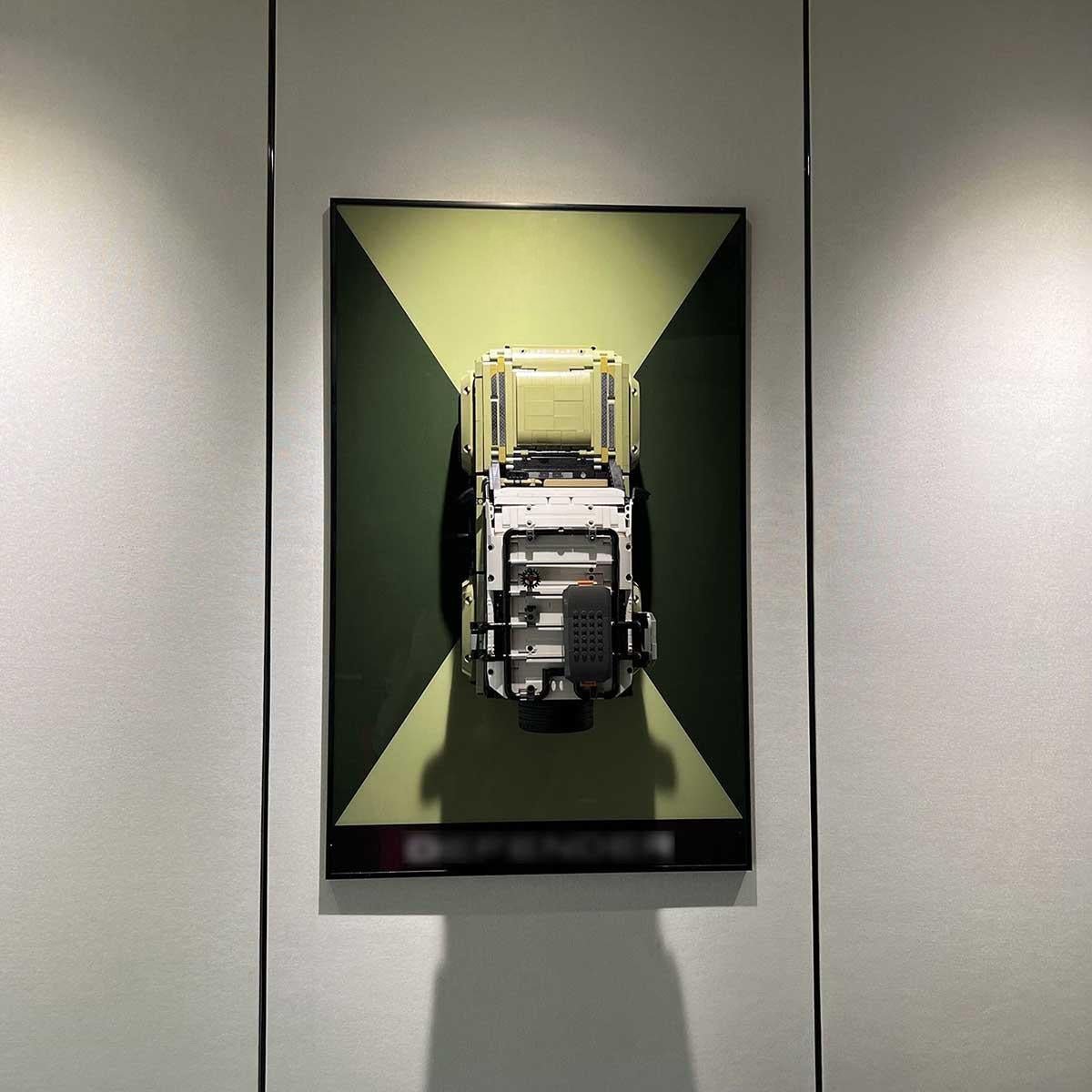 Wall Display Frame for Lego® Land Rover Defender 42110 - brickzonehub