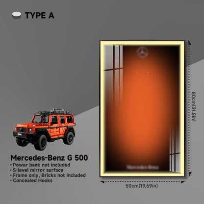 Wall Display Frame for Lego® Mercedes - Benz G 500 - brickzonehub