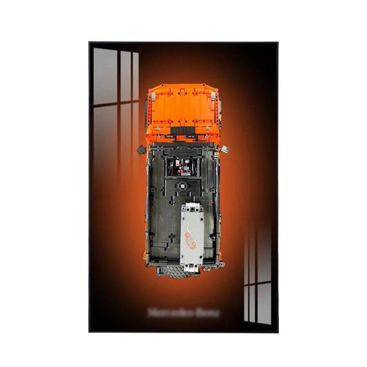 Wall Display Frame for Lego® Mercedes - Benz G 500 42177 - brickzonehub