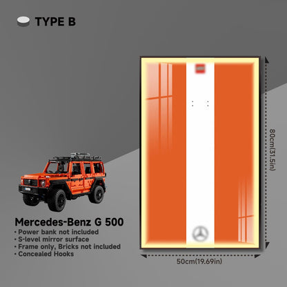 Wall Display Frame for Lego® Mercedes - Benz G 500 - brickzonehub