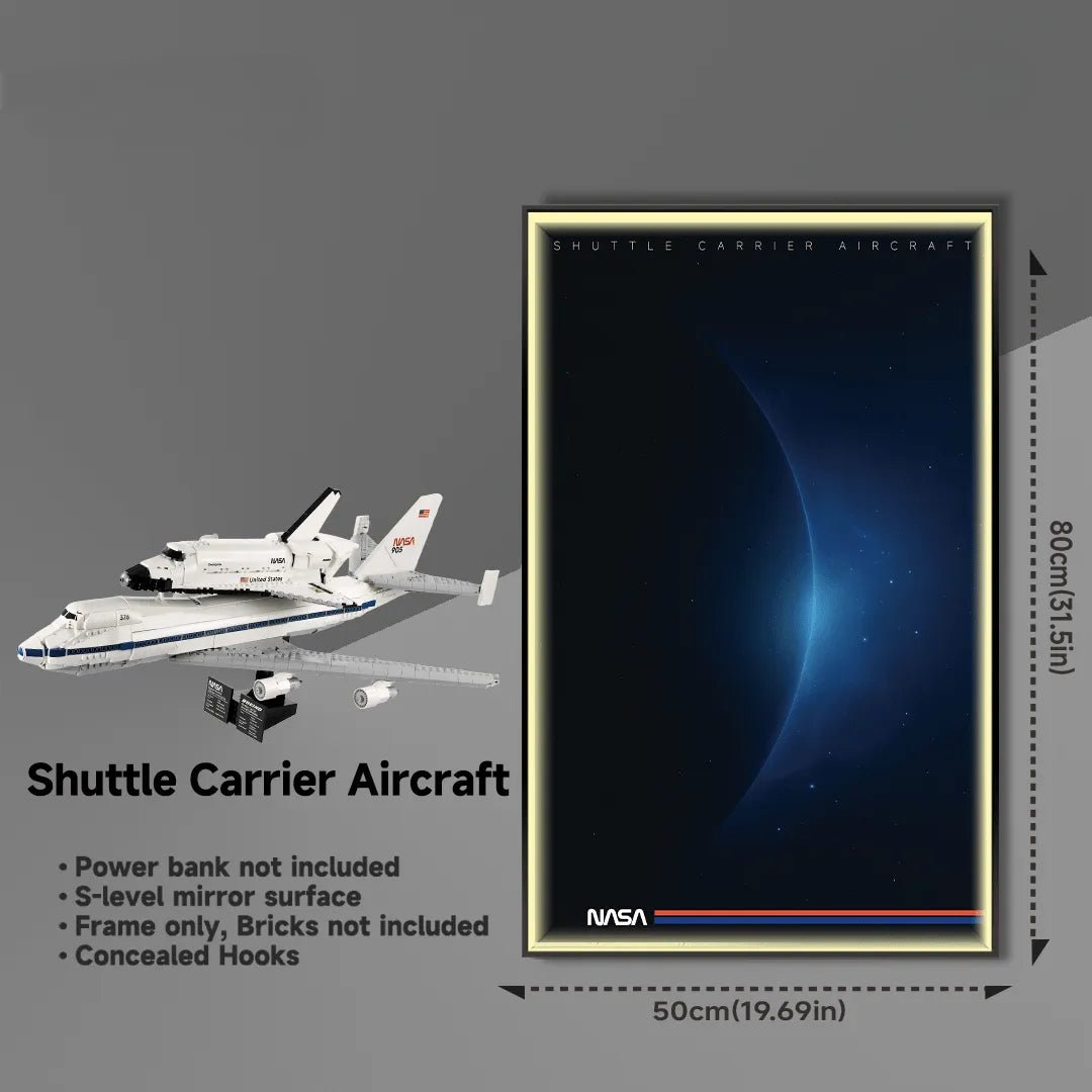 Wall Display Frame for LEGO NASA Shuttle Carrier （10360） - brickzonehub