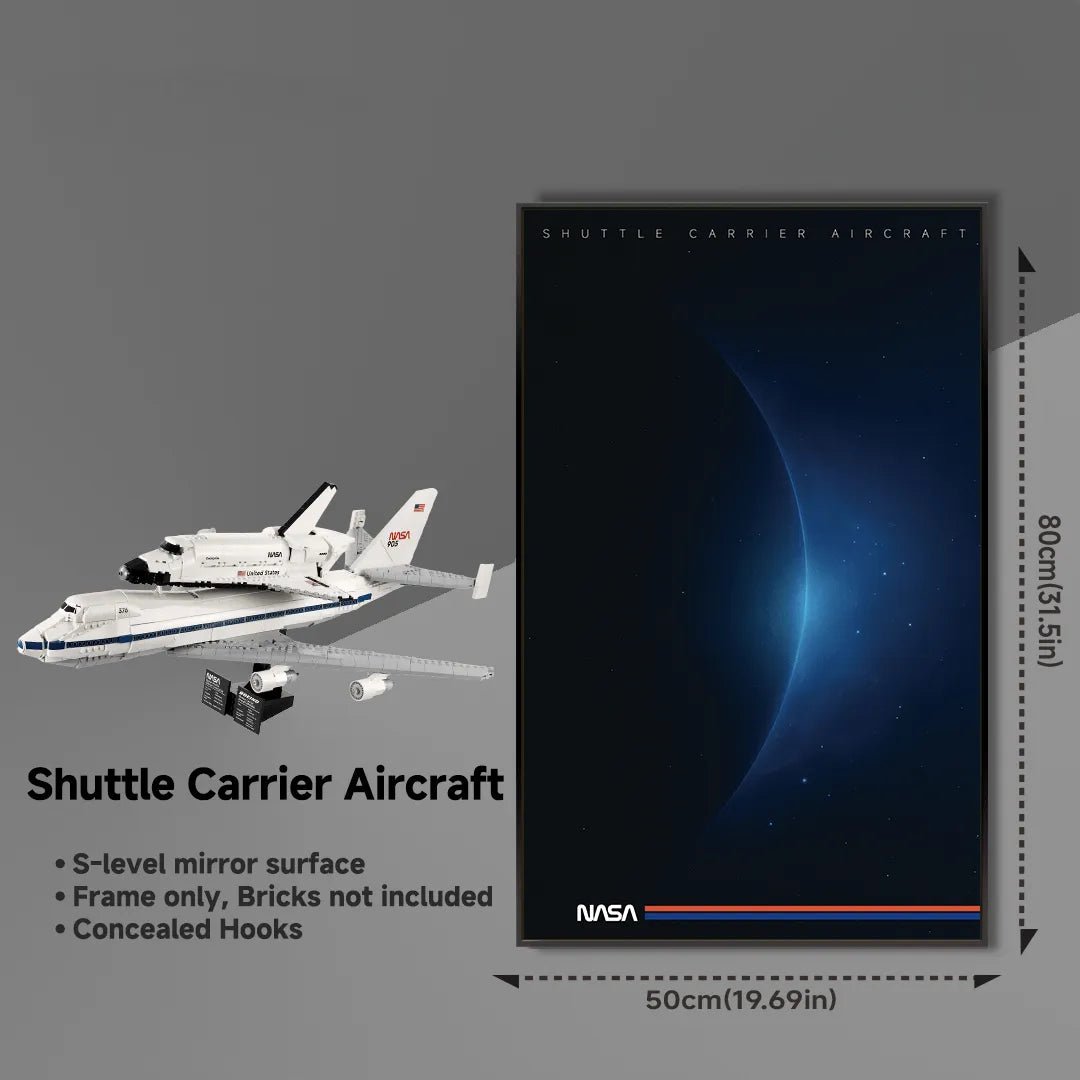 Wall Display Frame for LEGO NASA Shuttle Carrier （10360） - brickzonehub