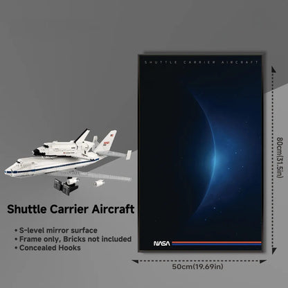 Wall Display Frame for LEGO NASA Shuttle Carrier （10360） - brickzonehub
