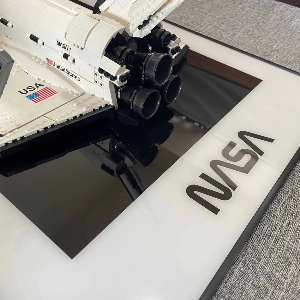 Wall Display Frame for Lego® NASA Space Shuttle Discovery 10283 - brickzonehub