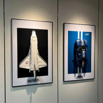 Wall Display Frame for Lego® NASA Space Shuttle Discovery 10283 - brickzonehub