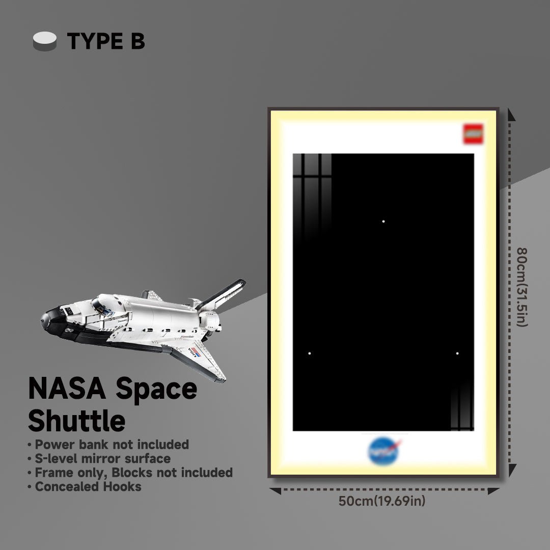 Wall Display Frame for Lego® NASA Space Shuttle Discovery 10283 - brickzonehub