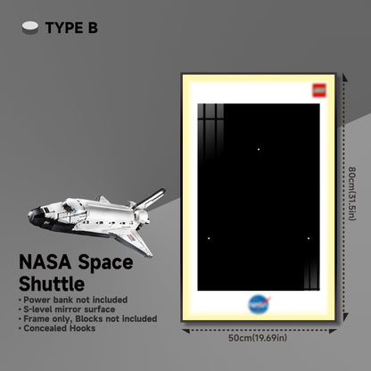 Wall Display Frame for Lego® NASA Space Shuttle Discovery 10283 - brickzonehub