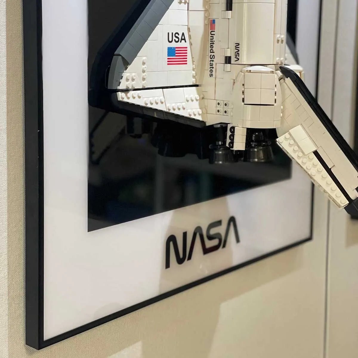 Wall Display Frame for Lego® NASA Space Shuttle Discovery 10283 - brickzonehub