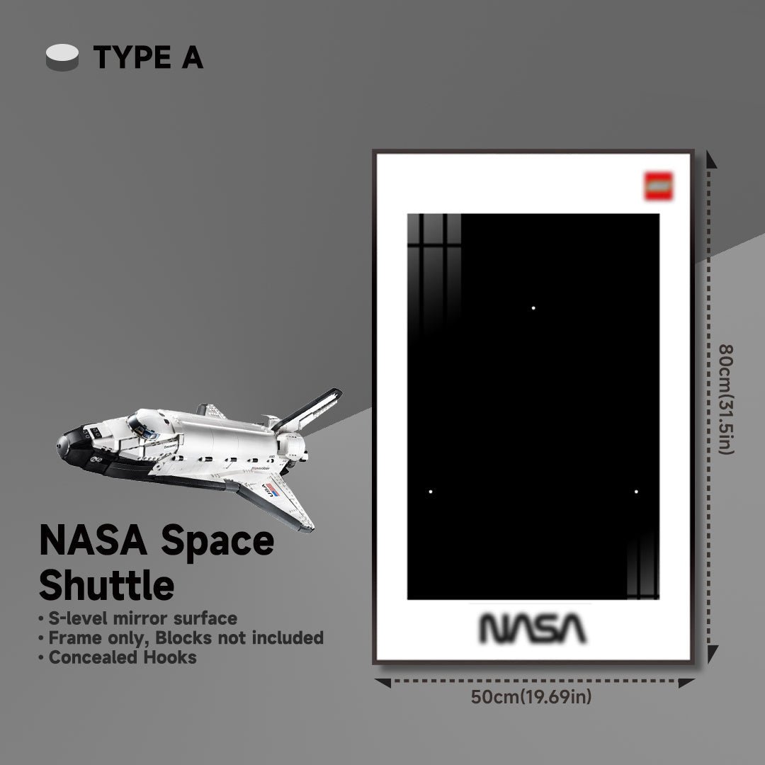 Wall Display Frame for Lego® NASA Space Shuttle Discovery 10283 - brickzonehub