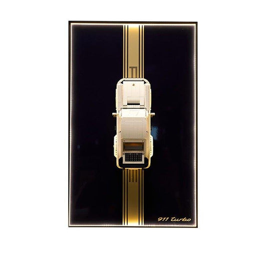 Wall Display Frame for Lego® Porsche 911 – Classic 911 Turbo Design 10295 - brickzonehub