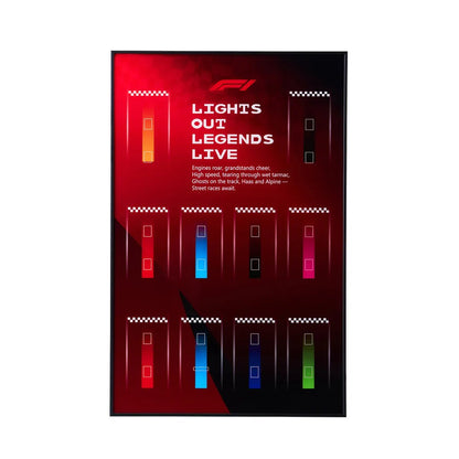 Wall Display Frame for LEGO® Speed Champions F1 Cars - brickzonehub