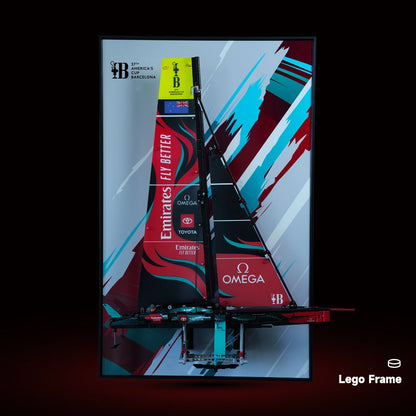 Wall Frame Display for Lego® Emirates Team New Zealand Boat - brickzonehub