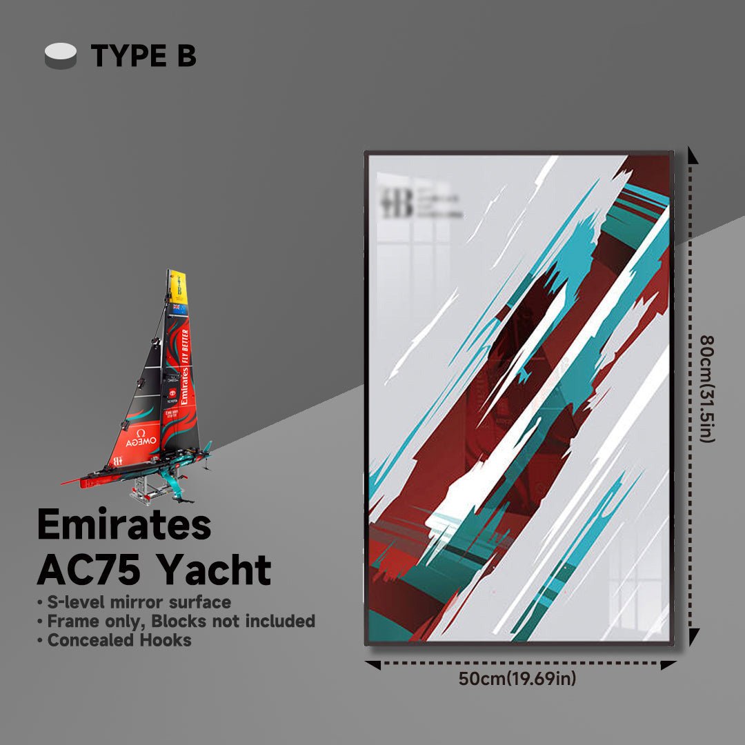 Wall Frame Display for Lego® Emirates Team New Zealand Boat - brickzonehub