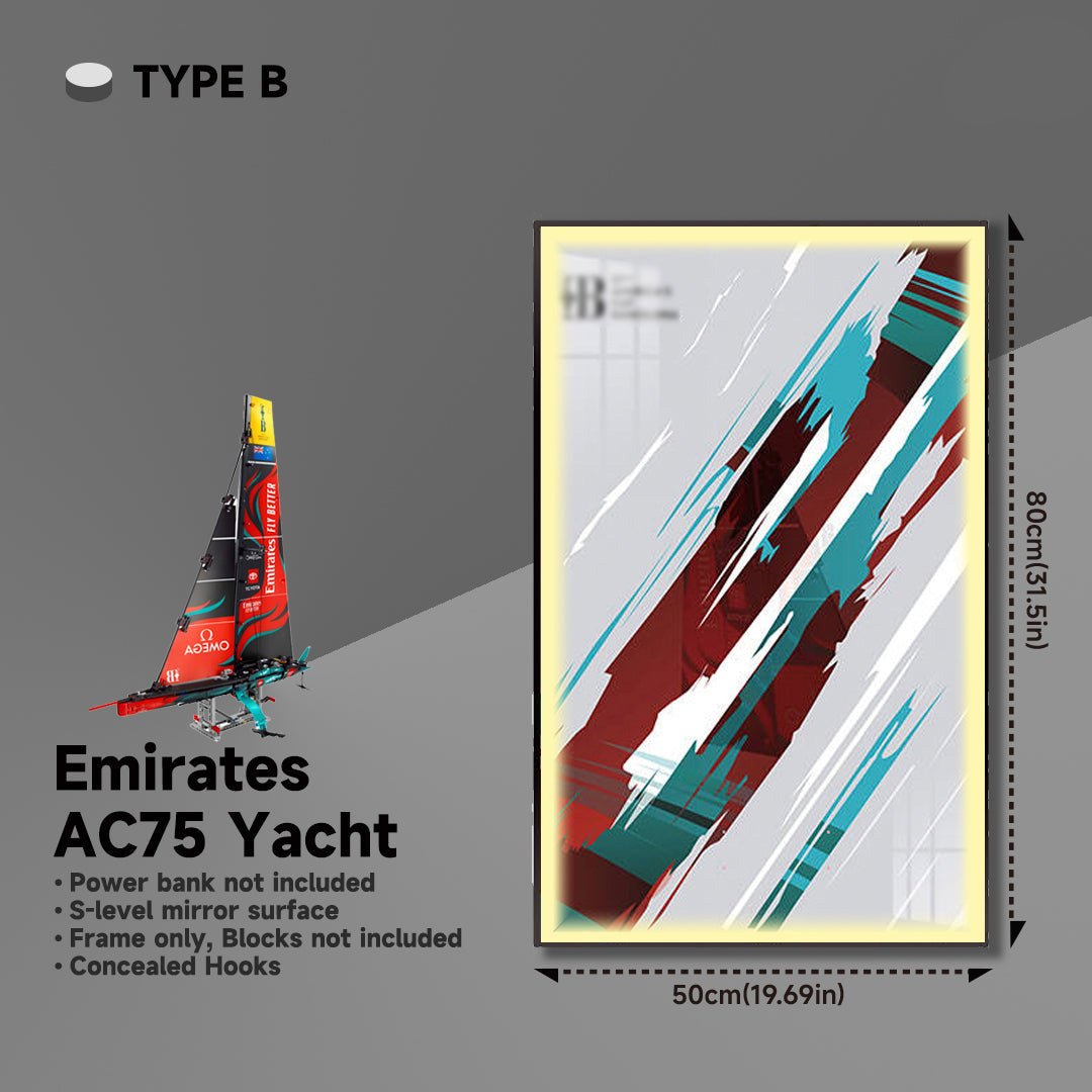 Wall Frame Display for Lego® Emirates Team New Zealand Boat - brickzonehub