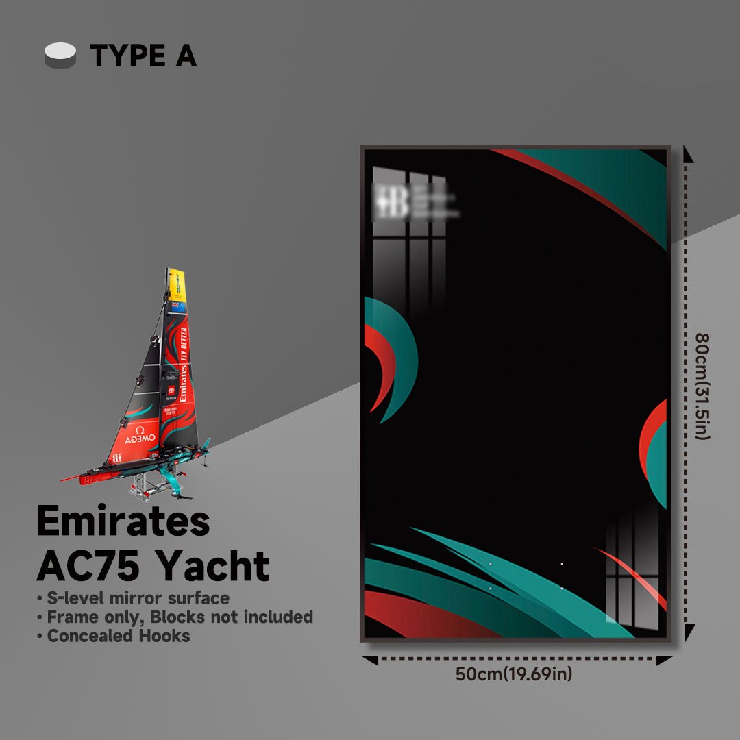 Wall Frame Display for Lego® Emirates Team New Zealand Boat - brickzonehub