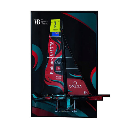 Wall Frame Display for Lego® Emirates Team New Zealand Boat - brickzonehub