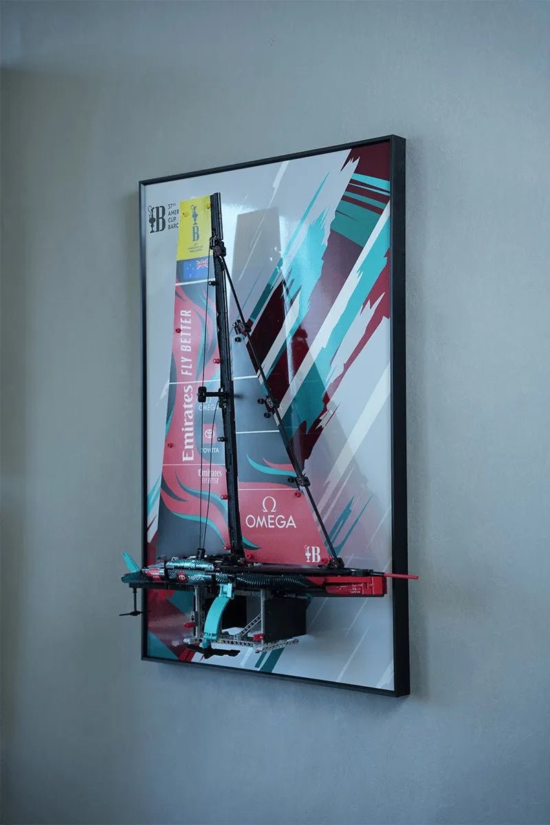 Wall Frame Display for Lego® Emirates Team New Zealand Boat（42174） - brickzonehub