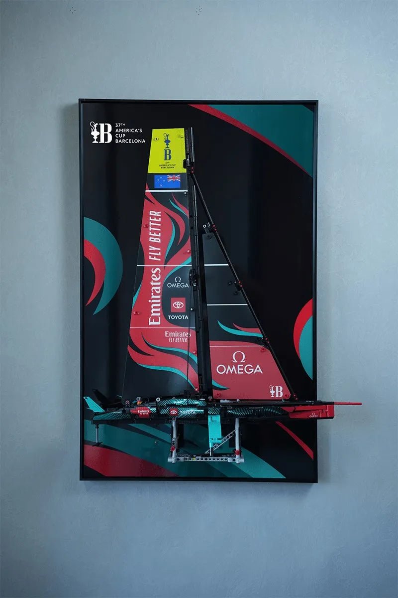 Wall Frame Display for Lego® Emirates Team New Zealand Boat（42174） - brickzonehub
