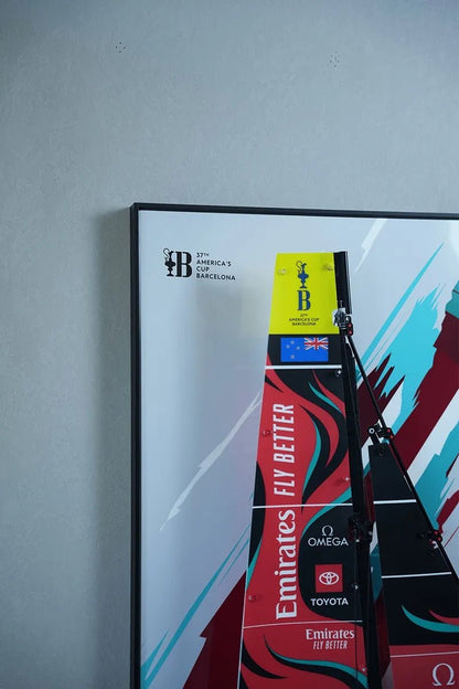 Wall Frame Display for Lego® Emirates Team New Zealand Boat（42174） - brickzonehub