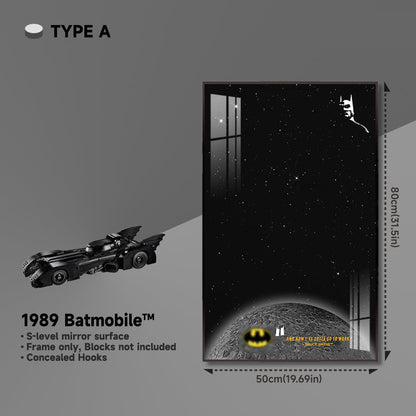 Wall Frame for Lego® 1989 Batmobile Display - brickzonehub