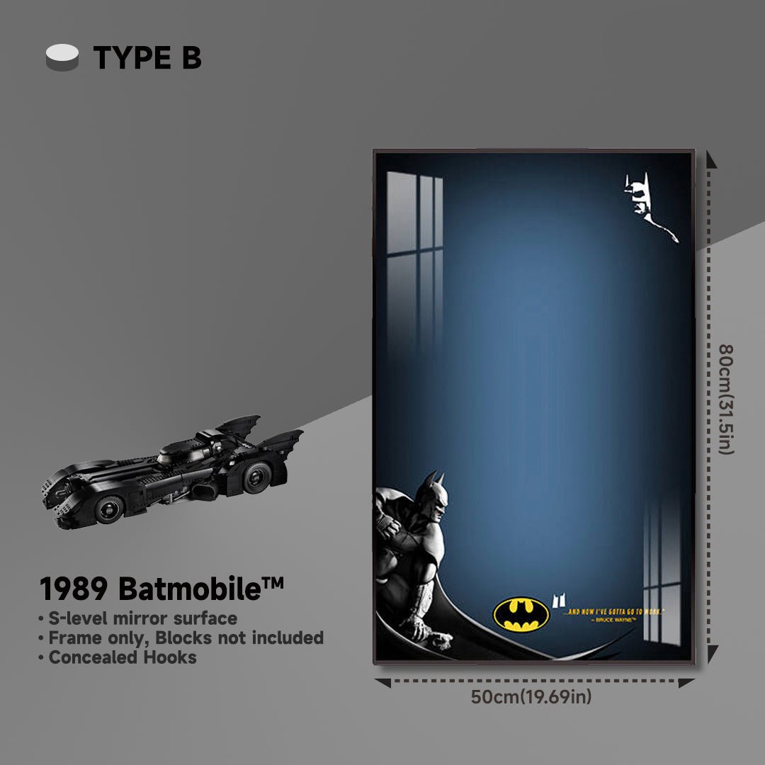 Wall Frame for Lego® 1989 Batmobile Display - brickzonehub