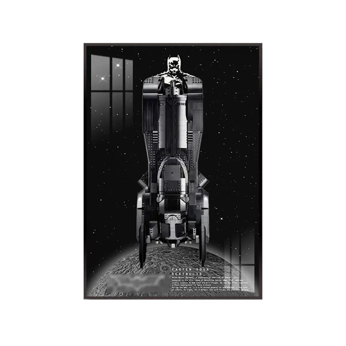 Wall Frame for Lego® 1989 Batmobile Display 76139 - brickzonehub