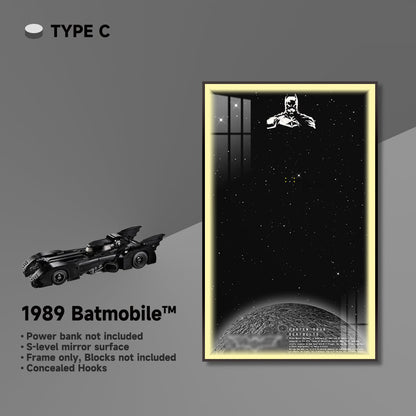 Wall Frame for Lego® 1989 Batmobile Display - brickzonehub