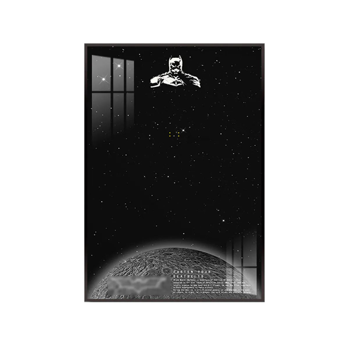 Wall Frame for Lego® 1989 Batmobile Display（76304） - brickzonehub