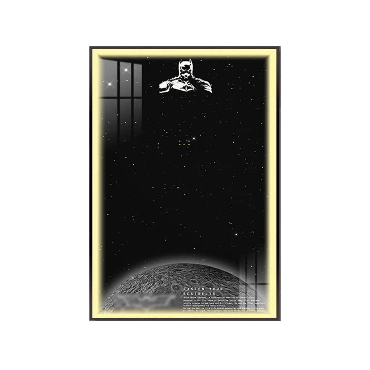 Wall Frame for Lego® 1989 Batmobile Display（76304） - brickzonehub