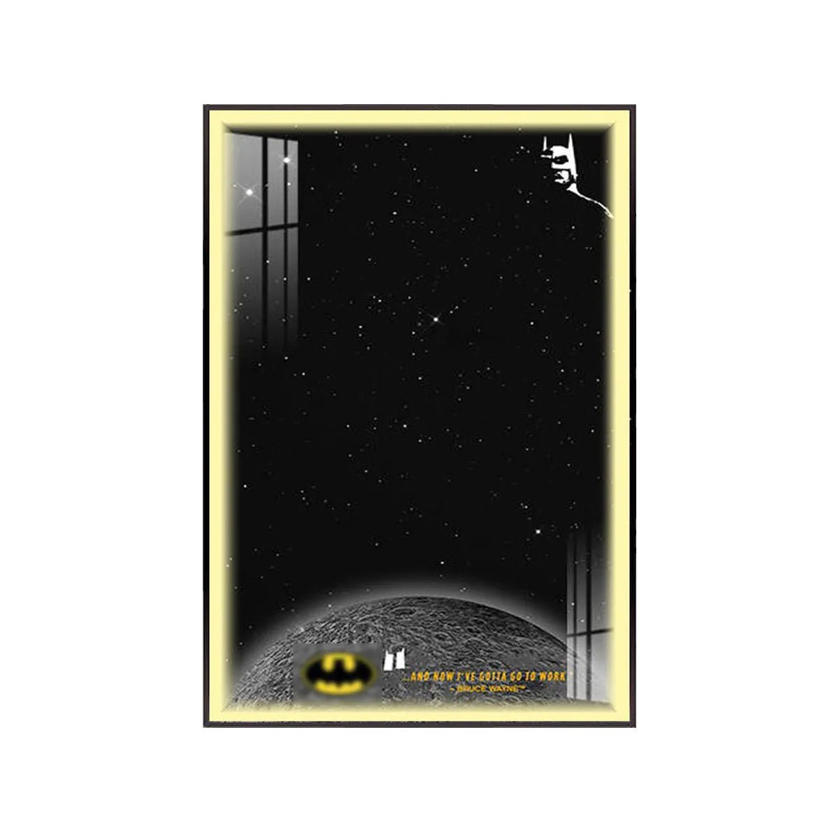 Wall Frame for Lego® 1989 Batmobile Display（76304） - brickzonehub