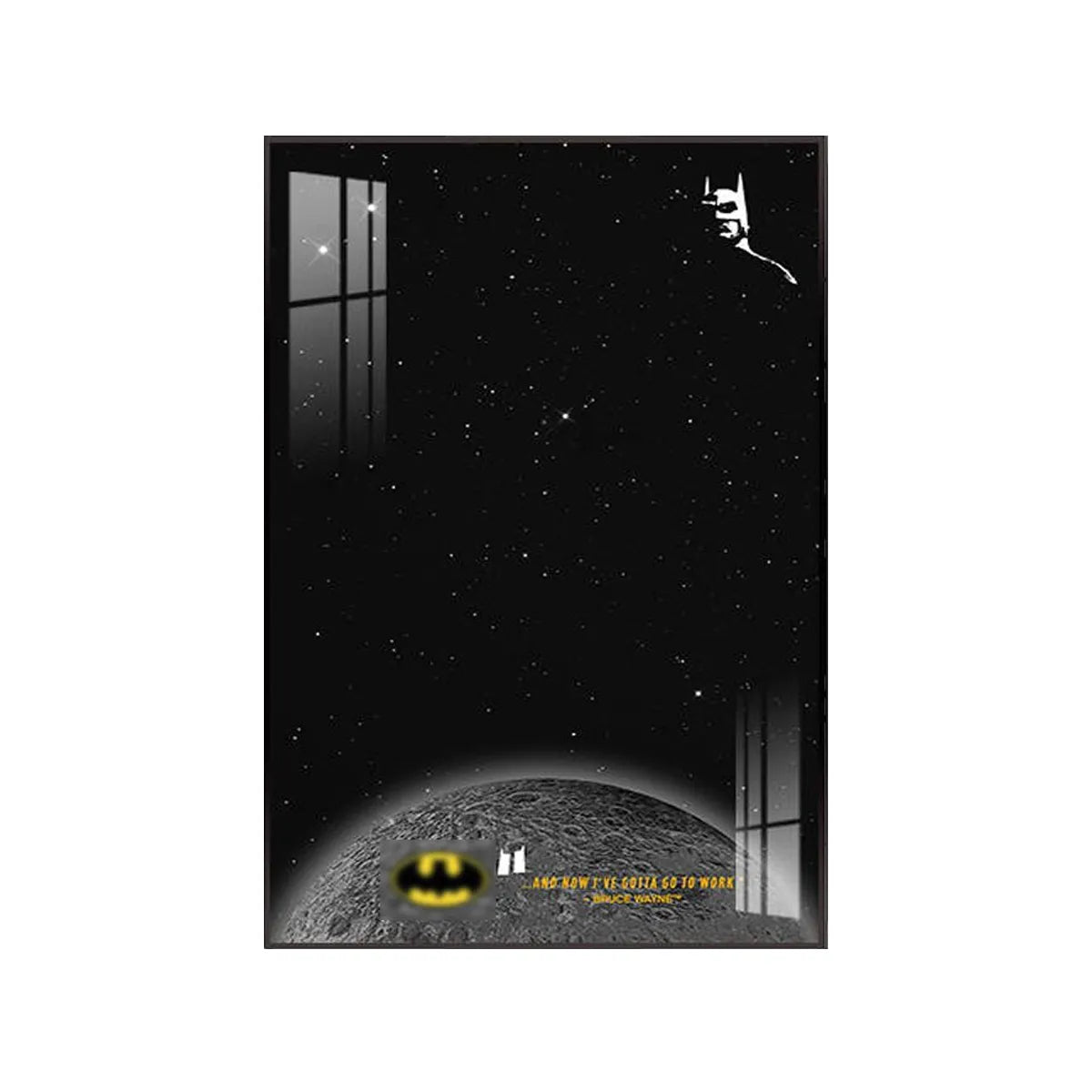 Wall Frame for Lego® 1989 Batmobile Display（76304） - brickzonehub