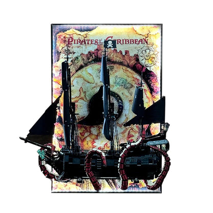 Wall Mount Display Frame Compatible with LEGO® Captain Jack Sparrow's Pirate Ship 10365 - brickzonehub