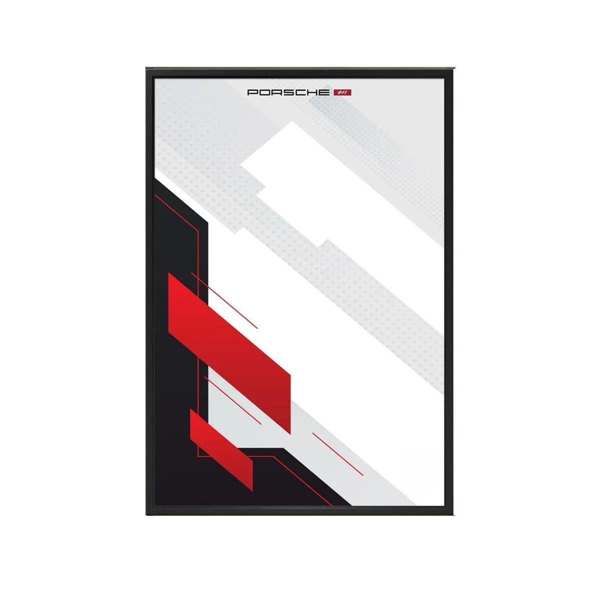 Wall Mount Display Frame Compatible with LEGO® Porsche 911 RSR 42096 Style B - brickzonehub