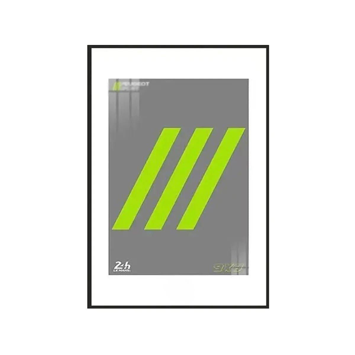 Wall - Mounted Display Frame Compatible with LEGO® Peugeot 42156 - brickzonehub