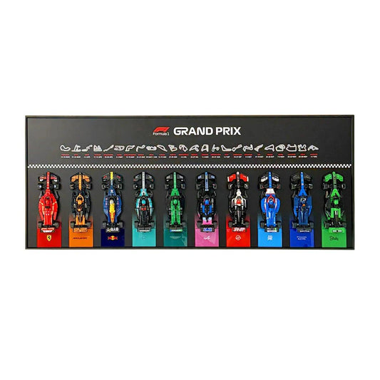 Wall-Mounted Display Frame Compatible with LEGO® Speed Champions F1 Series