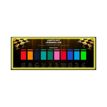 Wall - Mounted Display Frame Compatible with LEGO® Speed Champions F1 Series Style A - brickzonehub