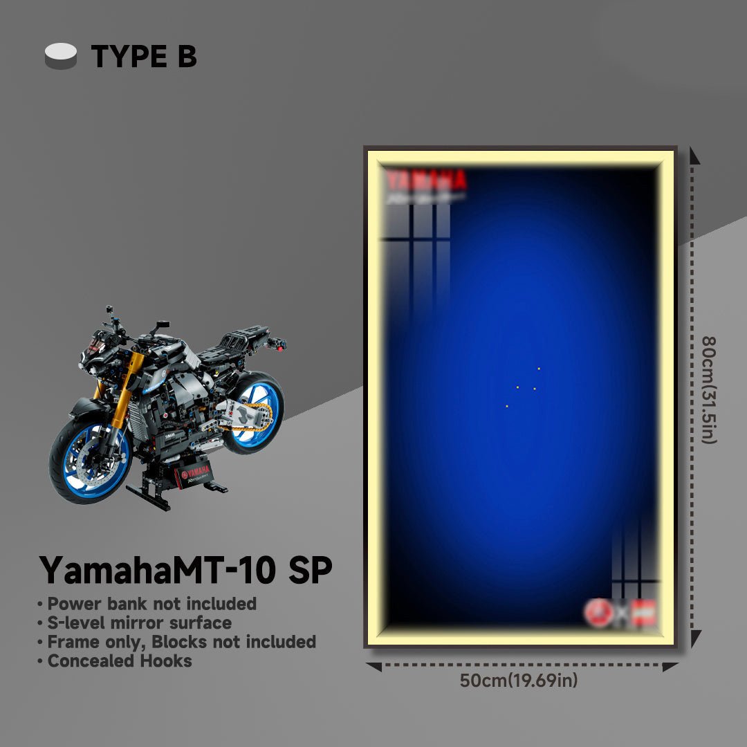 Yamaha MT - 10 SP Display Frame for Lego® Motorcycle Model - brickzonehub