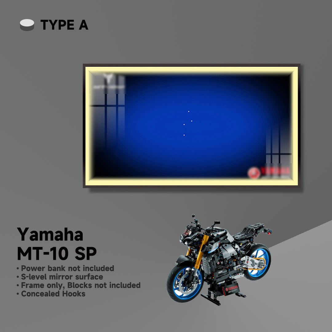 Yamaha MT - 10 SP Display Frame for Lego® Motorcycle Model - brickzonehub
