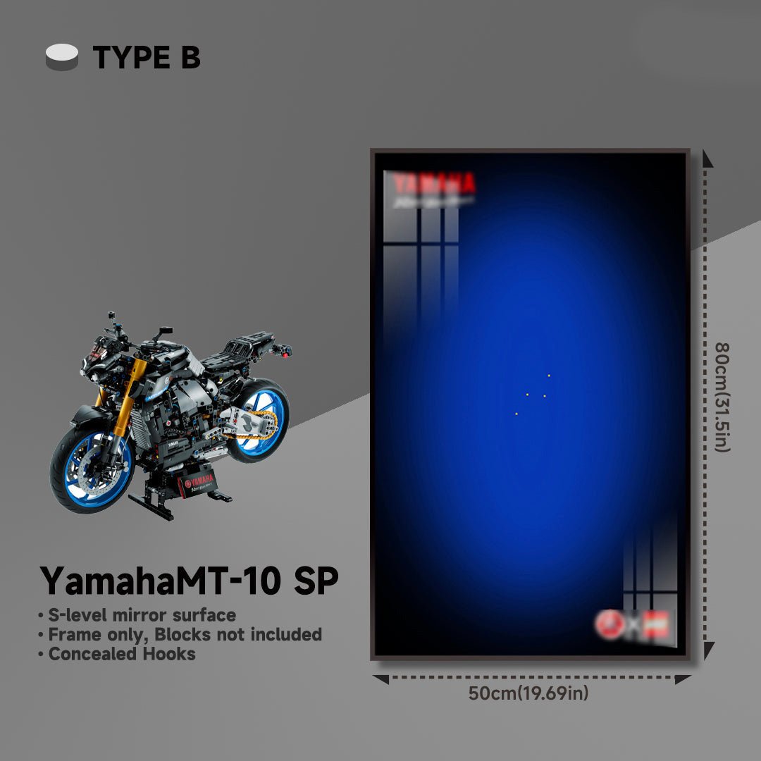 Yamaha MT - 10 SP Display Frame for Lego® Motorcycle Model - brickzonehub